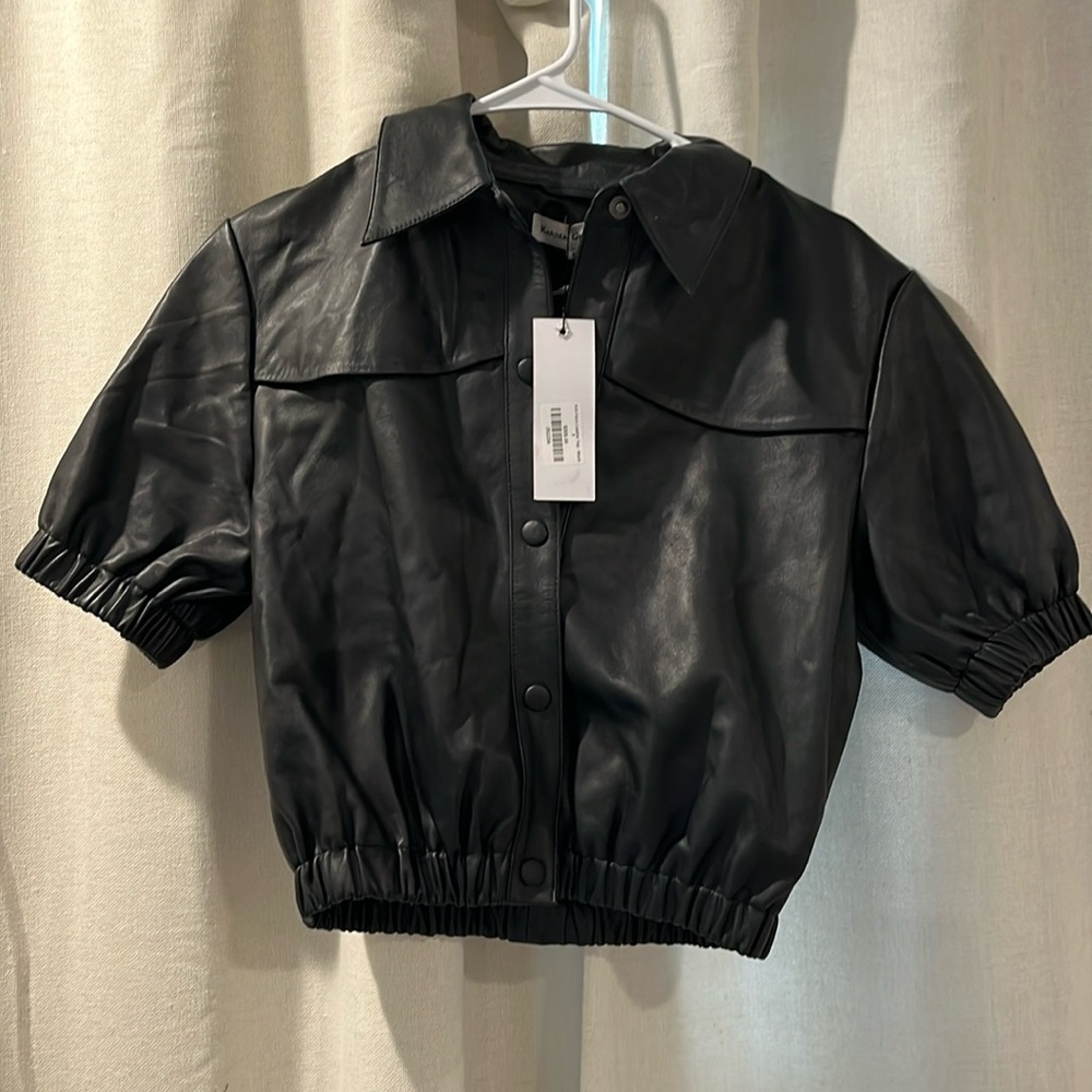 Karina Grimaldi Paris Leather Top